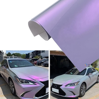Trasformazione del veicolo fai-da-te Mingtu Grigio a incantevole viola lucida Cameleon Vinyl Wrap
