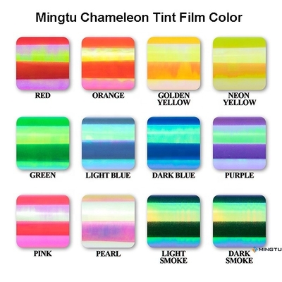Mingtu Chameleon film di tintura per vetri di auto protezione solare 1.52x30m