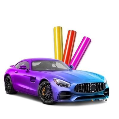 Mingtu 1.52 x 17M Dimensione CALOR CHANGING Rosa Chiara Auto Wrap Vinyl per il corpo