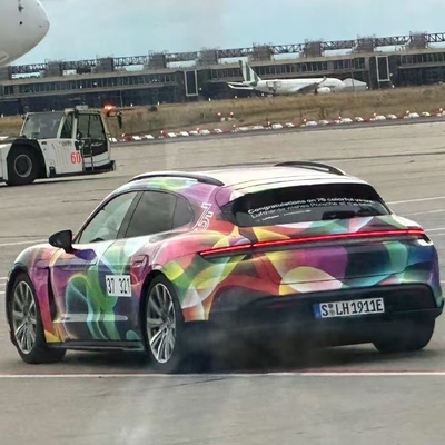 Custom Fan Club Design Multicolor Vinyl Wrap Film Roll per Mingtu Luxury Cars e RV