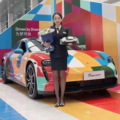 Fan Club Design Style Car Vinyl Wrap Mingtu Stampa personalizzata per la pubblicità dei veicoli