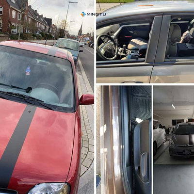 Mingtu Matte Black Vinyl Wrap per auto-guarigione automobilistica e bolla di rilascio dell'aria inclusa