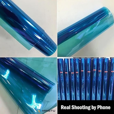 Chameleon Tint 85% VLT Film per finestre isolante termico 1*30M Blu Viola Finestra Tint Film