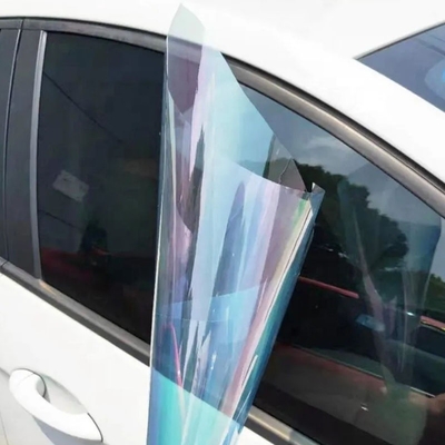 Pellicola di vetro isolante termico di lusso per il lato dell'auto 82% VLT Cameleon Blu