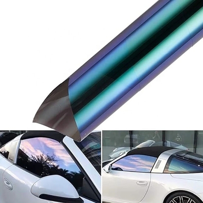 VLT85% Decorazione di apparizione del sole Chameleon Tint Film 1.52x30m Film per finestre isolante termico