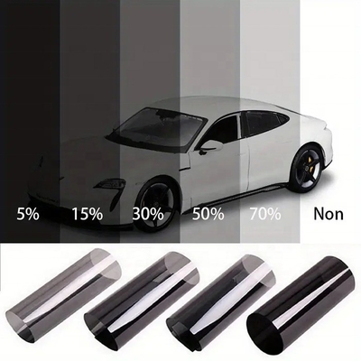 Film per finestre a 1 strato a colori neri riflettenti del carbonio ad alta VLT 50% 1.52*30m