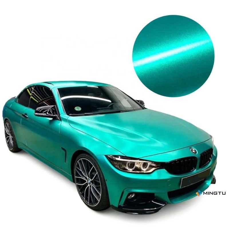 Mingtu OEM ODM 1.52X18m Rotolo Verde Smeraldo Car Wrap Vinile Film Fan Club Stile Design