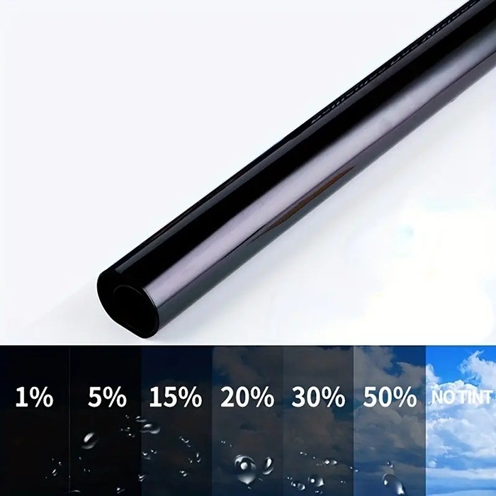 Mingtu NX05 VLT8% Film solare nero per auto PET adesivo per finestre per ombrelloni e blocchi UV